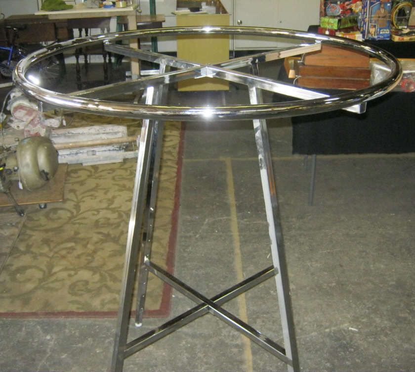 Chrome Clothes Rack Crome Clothes Rack -Round Adjustable Height