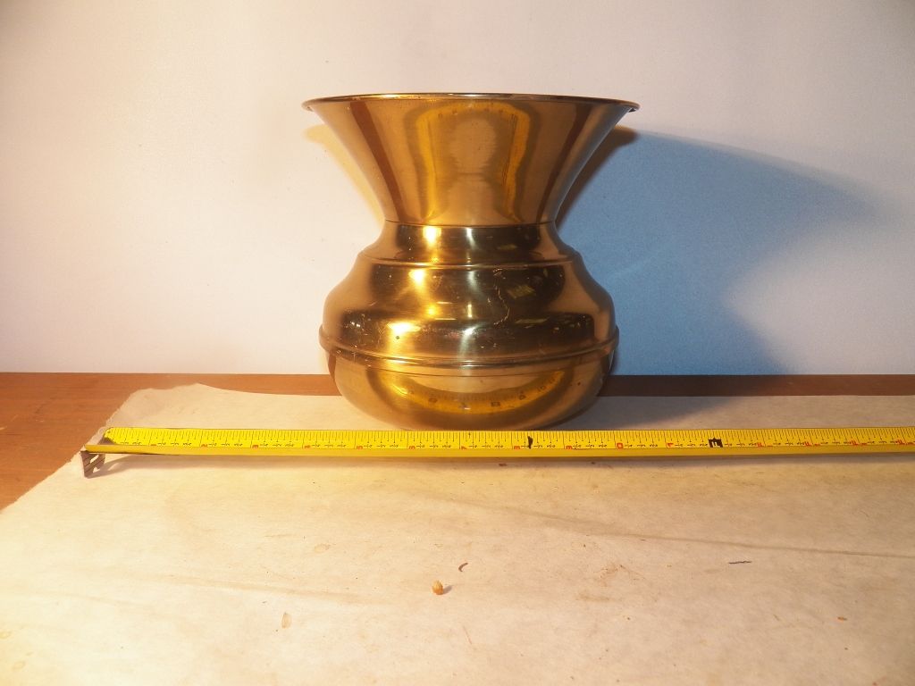 Small Personal Spittoon Vintage Brass Spittoon Made In England