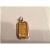 1 gram Suisse Pure Gold Bar .9999 Fine IN 14k Gold Bezel
