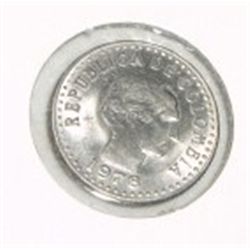 1978 COLUMBIAN 10 CENTAVOS *RARE-UNC HIGH GRADE-HARD TO GET COIN*!! COIN CAME OUT OF SAFE!!