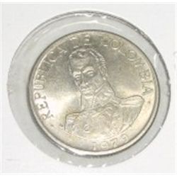 1979 COLUMBIAN PESO *RARE-UNC HIGH GRADE-HARD TO GET COIN*!! COIN CAME OUT OF SAFE!!