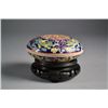 Image 1 : Chinese Blue Ground Covered Pot 4 1/8" diameter