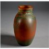 Image 2 : Acid-Etched Cameo Glass Vase 4 1/2" tall x 4" wide