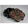 Image 2 : Chinese Red & Black Cinnabar Box 7 1/2" x 2 1/8