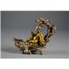 Image 1 : Chinese Metal Sculpture of Man Reading 5 3/4" tall