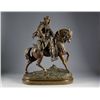 Image 1 : Lg Spelter Figure Guillemin & Barye 26" tall x 19" long
