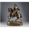 Image 7 : Lg Spelter Figure Guillemin & Barye 26" tall x 19" long