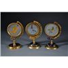 Image 1 : 3 Chinese Embroiderys in Stands 5" tall