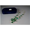 Image 1 : Silver and Emerald Necklace