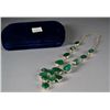 Image 2 : Silver and Emerald Necklace