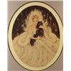 Image 2 : "Lady with Cat" Signed Louis Icart 28.5 " tall x 24"