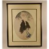 Image 1 : "Lady with Hat" Signed Louis Icart 30" tall x 24" wide