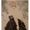 Image 2 : "Lady with Hat" Signed Louis Icart 30" tall x 24" wide
