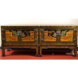 Pair Chinese 2 Door Chest 30" x 36" x 19.5
