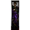 Image 1 : Antique English Stained Glass Panel of a Centurion 98"