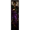 Image 2 : Antique English Stained Glass Panel of a Centurion 98"