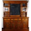 Image 2 : Antique English Oak Sideboard Buffet 83" tall x 72 1/4"