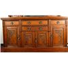 Image 7 : Antique English Oak Sideboard Buffet 83" tall x 72 1/4"