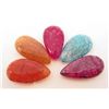 Image 1 : LOT OF 100 CTS DRAGON VEINS AGATE TEARDROP GEMSTONE 5 PCS