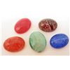 Image 1 : LOT OF 79.8 CTS DRAGON VEINS AGATE OVAL GEMSTONES 5 PCS