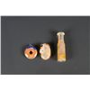 Image 3 : Pair of Agate Carved Pendants & Cigarette Holder