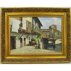 Vintage Spanish Original Painting by Chiwerto