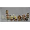 Image 1 : Collection of Miniature Pottery, Glass, Pewter Owls