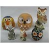 Image 2 : Collection of Miniature Pottery, Glass, Pewter Owls