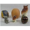 Image 3 : Collection of Miniature Pottery, Glass, Pewter Owls