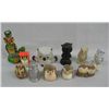 Image 1 : Collection Miniature,  Glass, Pottery, Owl Figurines