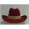 Image 1 : Red Stetson Cowgirl Hat with Hatband