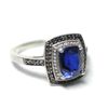 Image 2 : Sterling Silver Marcasite Azurite Ring