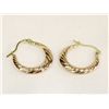 Image 2 : 14Kt Rose Gold Hoop Earrings
