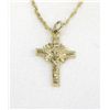 Image 1 : 14K Gold Crucifix Charm Pendat  (only)