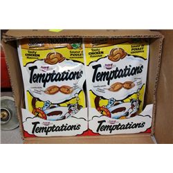 CASE OF WHISKAS TEMPTATIONS CAT TREATS