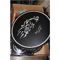 BOX W/ HARLEY DAVIDSON MEMORABILLA