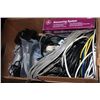 Image 1 : BOX OF ELECTRONICS AND CABLES/CHARGERS