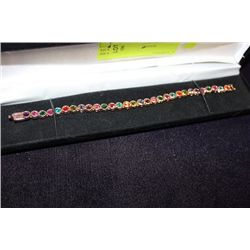 MULTI GEMSTONE TENNIS BRACELET