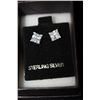 Image 1 : .925 STERLING SILVER CZ STONES EARRINGS