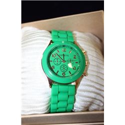GREEN GENEVA SPORTS WATCH