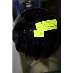 PURPLE ART GLASS BOWL