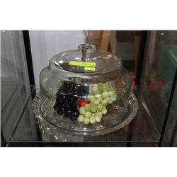 ESTATE PINWHEEL CRYSTAL CAKE SERVER