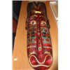 Image 1 : WOOD CARVED MASK WALL HANGING