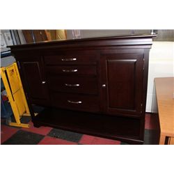 #24 SHOWHOME WOOD 2 DOOR 4 DRAWER SIDEBOARD