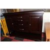 Image 1 : #24 SHOWHOME WOOD 2 DOOR 4 DRAWER SIDEBOARD