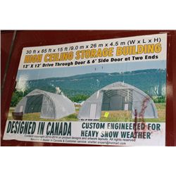 NEW 20' X 85' X 15' HIGH CEILING STORAGE BUILDING