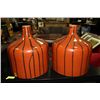 Image 1 : SHOWHOME PAIR OF BROWN AND BLACK VASES