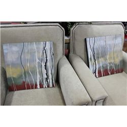 PAIR OF SHOWHOME CANVAS PICTURES