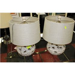 PAIR OF SHOWHOME LAMPS
