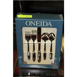 ONEIDA 20 PC SERVICE FOR 4 CUTLERY SET
